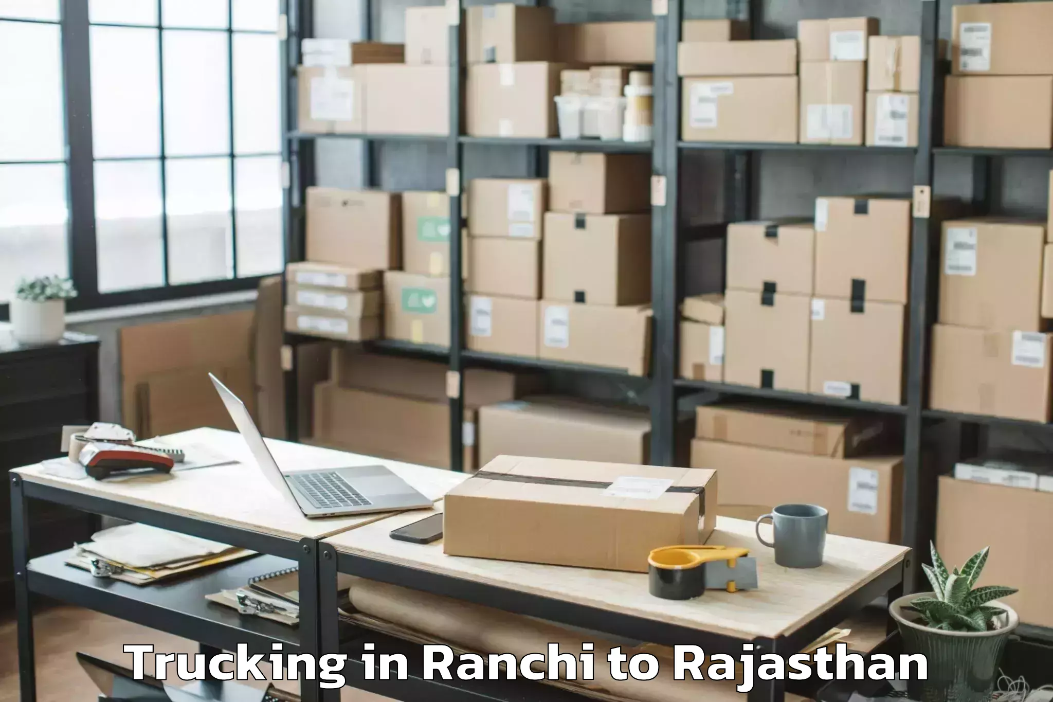 Professional Ranchi to Chittorgarh Trucking